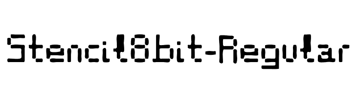 Stencil8bit-Regular  لخطوط تنزيل