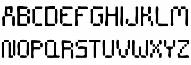 Stencil8bit-Regular Fonte MAIÚSCULAS