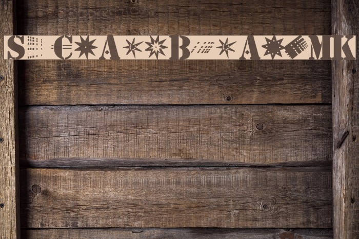 StencilBricksMK Font examples