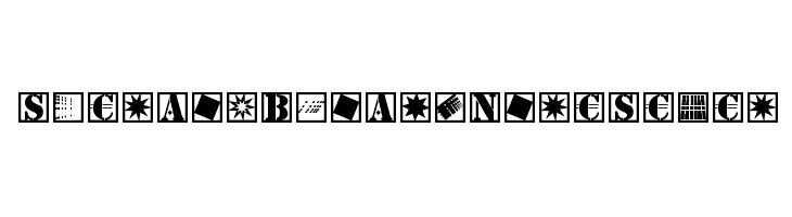 StencilBricksNineSeven  フリーフォントのダウンロード