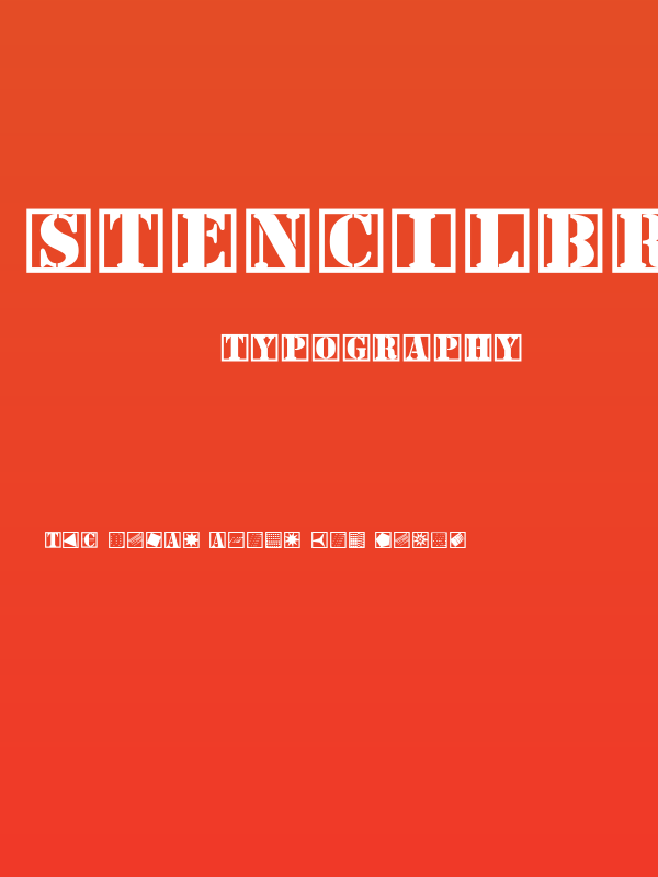 StencilBricksNineSeven Poster