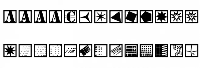 StencilBricksNineSeven Fuentes MINÚSCULAS