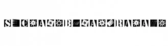 StencilBricksRandom  免费字体下载