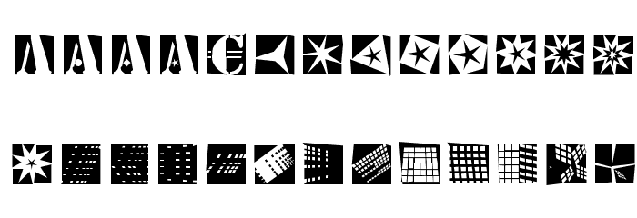StencilBricksRandom Font LOWERCASE