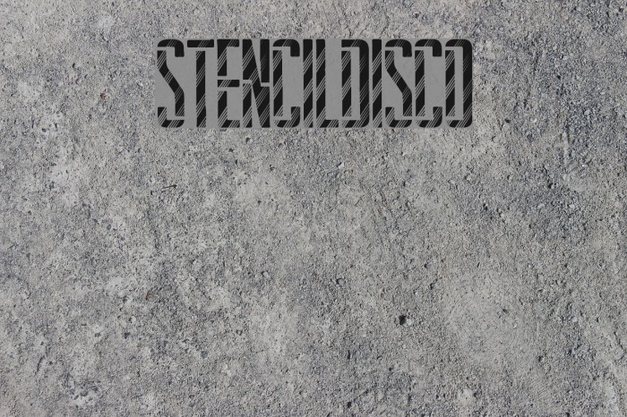 StencilDisco Font examples