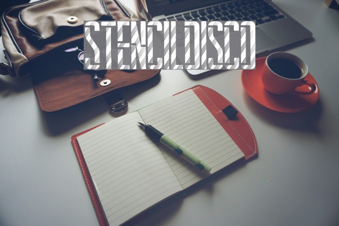 StencilDisco Font examples