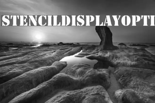 StencilDisplayOpti Font examples