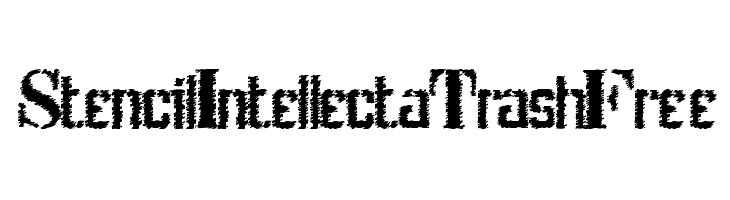 StencilIntellectaTrashFree  Скачать бесплатные шрифты