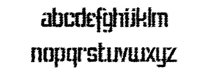 StencilIntellectaTrashFree Font LOWERCASE
