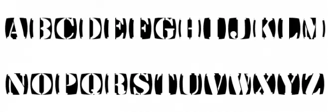 StencilStamps Fonte MAIÚSCULAS