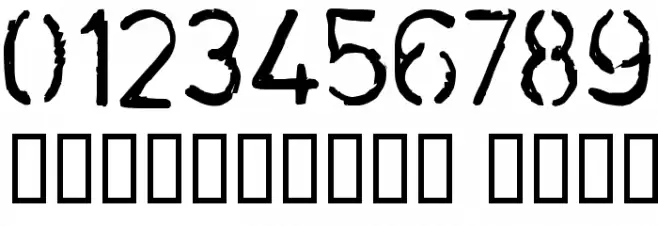 Stencilcase Bold Font OTHER CHARS