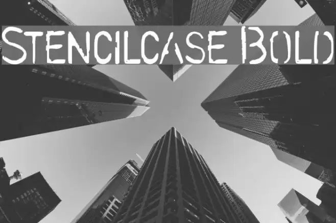 Stencilcase Bold Font examples