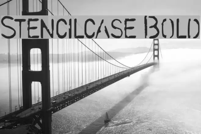 Stencilcase Bold Font examples
