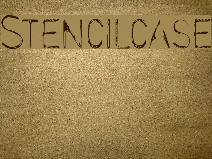 Stencilcase Font examples