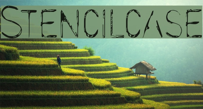 Stencilcase Font examples
