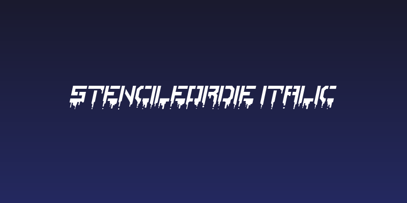 StencileOrDie Italic Social Header