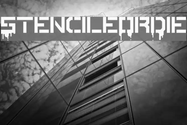 StencileOrDie Font examples