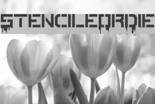 StencileOrDie Font examples