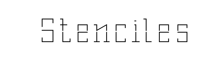 Stenciles  Free Fonts Download