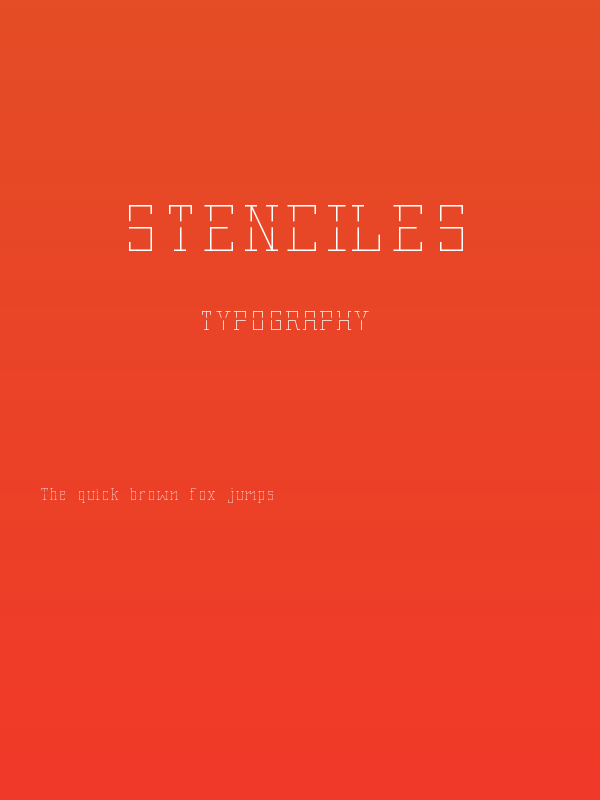 Stenciles Poster