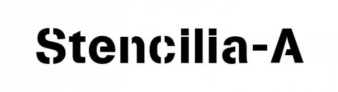 Stencilia-A  नि: शुल्क फ़ॉन्ट्स डाउनलोड
