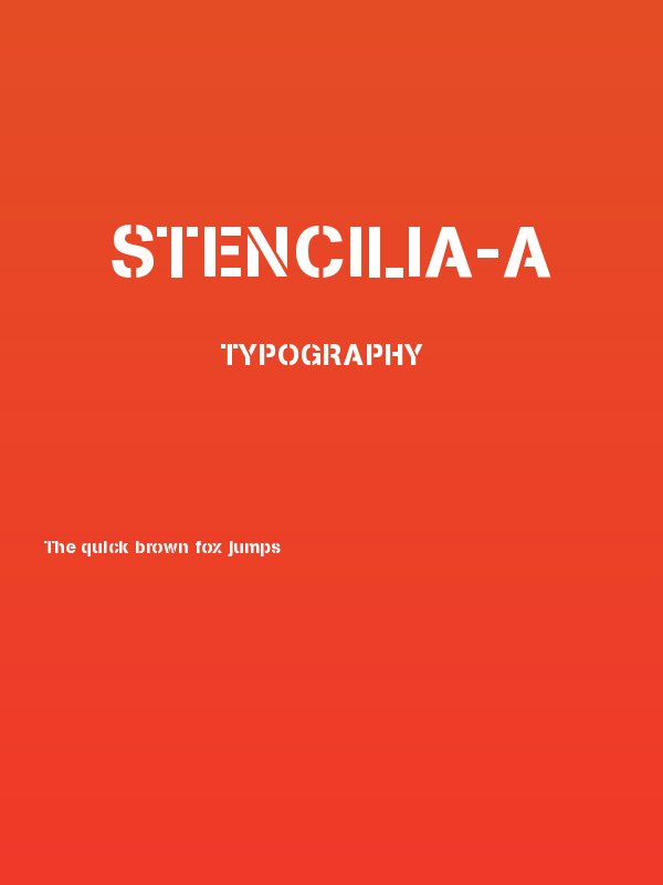 Stencilia-A Poster