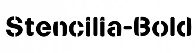 Stencilia-Bold  नि: शुल्क फ़ॉन्ट्स डाउनलोड
