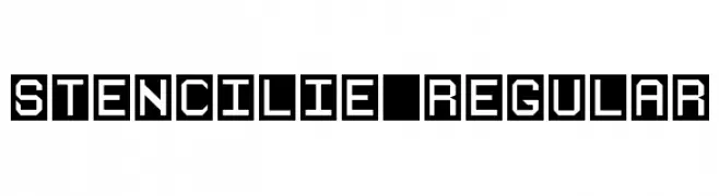 Stencilie Regular  フリーフォントのダウンロード