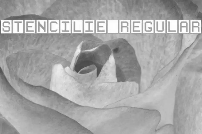 Stencilie Regular Font examples
