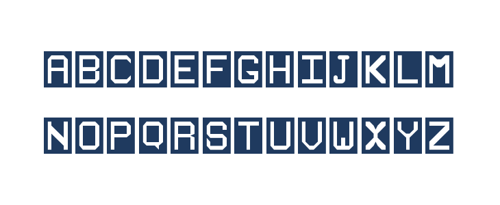 Stencilie Regular Lowercase