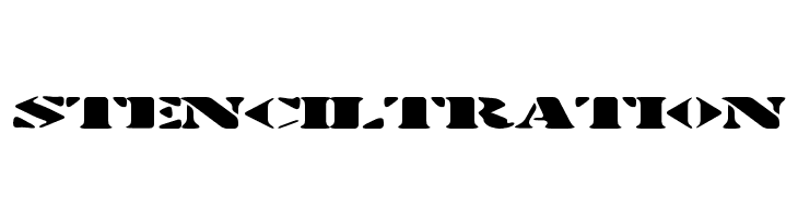 Stenciltration  font caratteri gratis