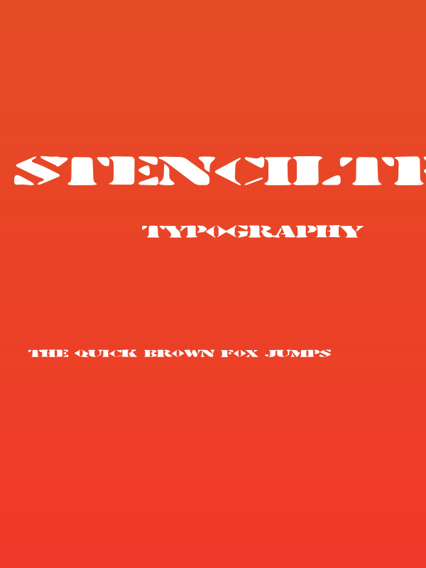 Stenciltration Poster