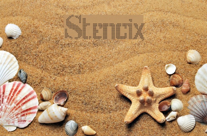 Stencix Font examples