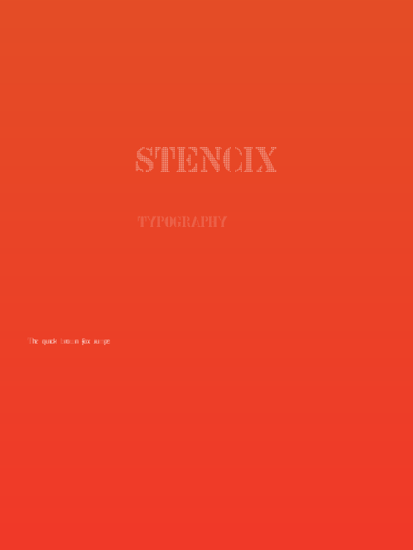 Stencix Poster