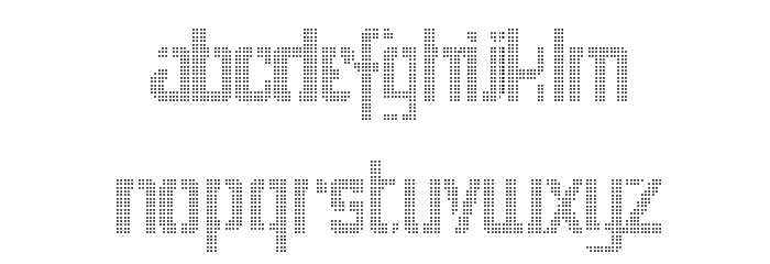 Stencix Font LOWERCASE