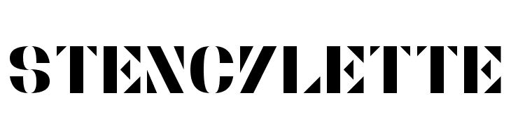 Stencylette  免费字体下载