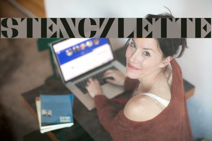 Stencylette Font examples