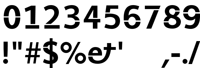 Stenha Bold Font OTHER CHARS