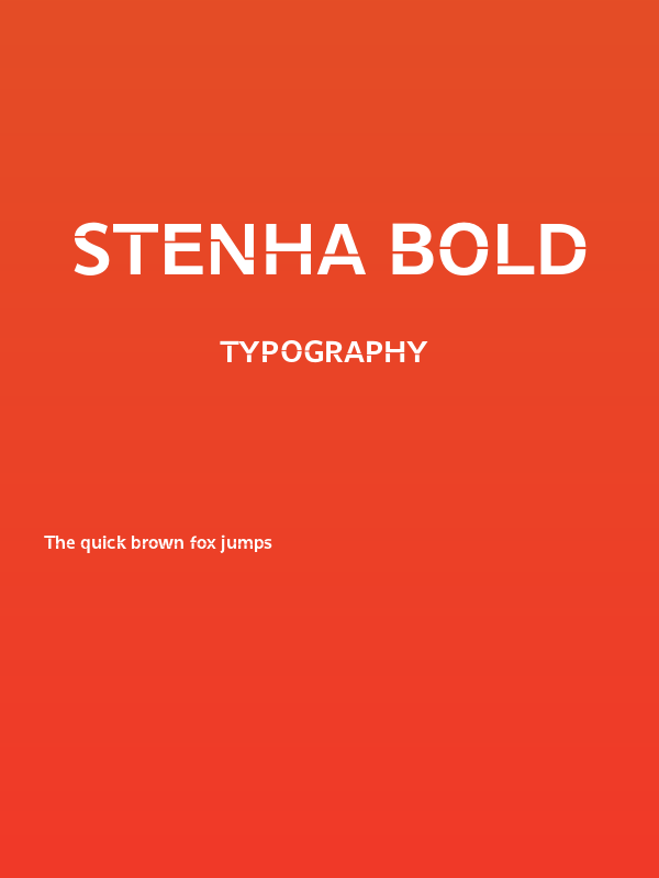 Stenha Bold Poster