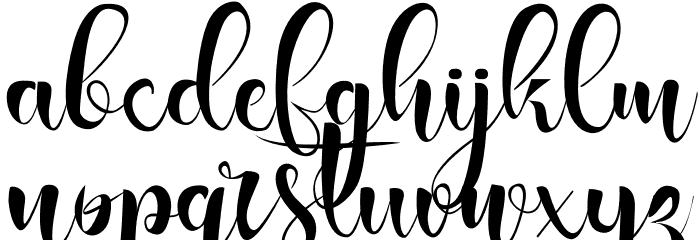 Stenlies New Font LOWERCASE