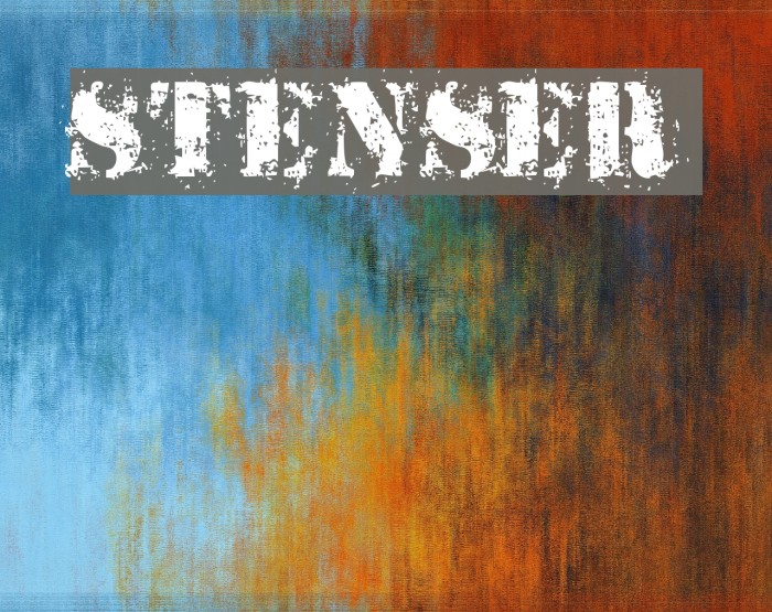 StensEr Font examples