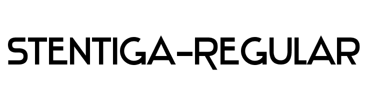 Stentiga-Regular Font