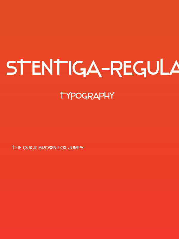 Stentiga-Regular Poster