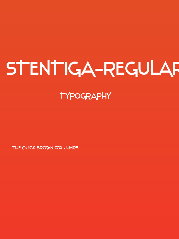 Stentiga-Regular Poster