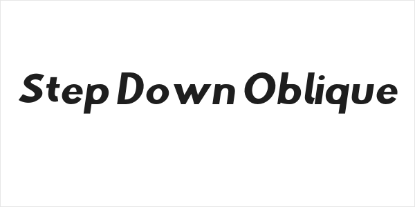 Step Down Oblique Logo