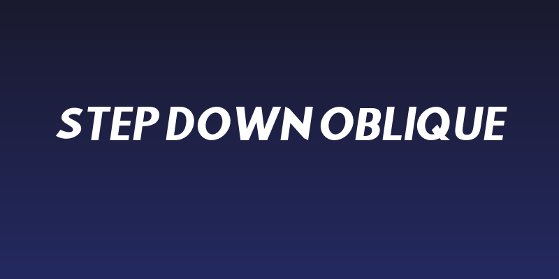 Step Down Oblique Social Header