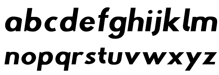 Step Down Oblique Schriftart Kleinbuchstaben