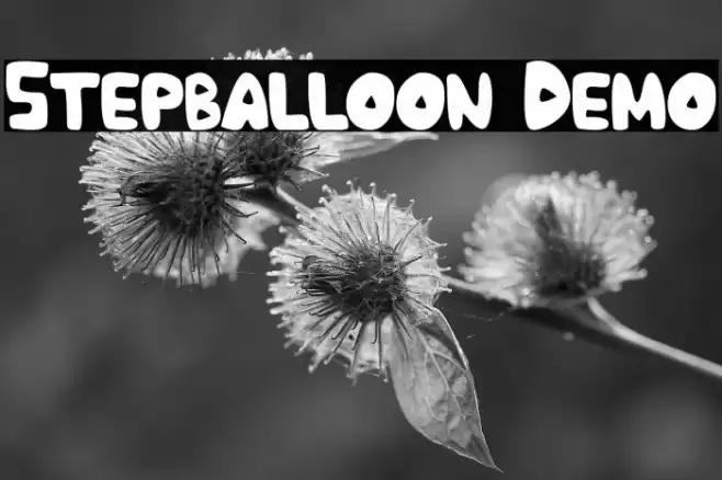 Stepballoon Demo Font examples