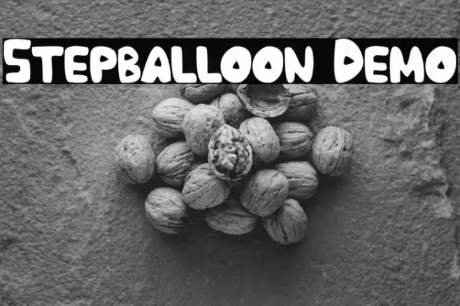Stepballoon Demo Font examples