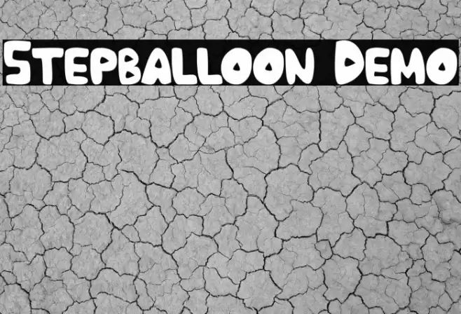 Stepballoon Demo Font examples